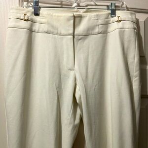 Cache Cream Belted Pants